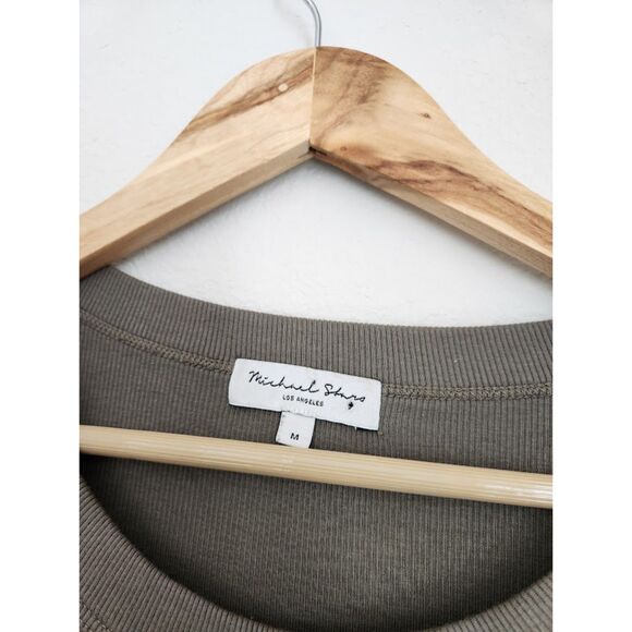 Michael Stars Halley Ribbed Tank with Ruching | Size M - Picture 5 of 8